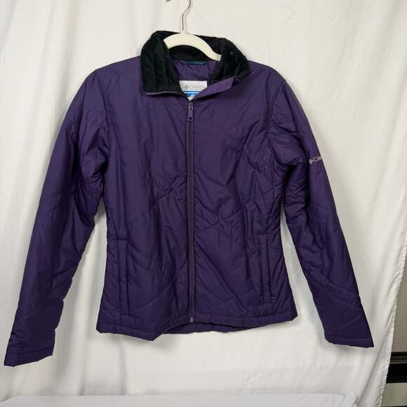 Columbia Jackets & Blazers - Columbia Sportswear Company Quilted Fleece-Lined Jacket Purple Size S